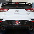 Load image into Gallery viewer, aFe Takeda Exhaust Cat-Back 19-20 Hyundai Veloster N 304SS Polished Dual Tips Exhaust - Side View
