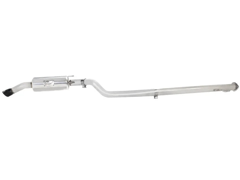 aFe Takeda Exhaust Cat-Back 304 Stainless Steel 11-14 Nissan Juke L4 1.6L (t) Black Tip - Installation View