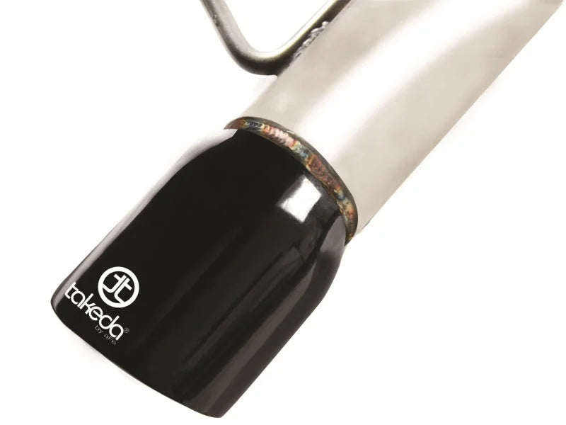 aFe Takeda Exhaust Cat-Back 304 Stainless Steel 11-14 Nissan Juke L4 1.6L (t) Black Tip - Additional View 5