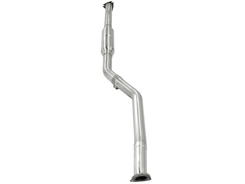 aFe Takeda Exhaust Mid-Pipe 13-14 Honda Accord Coupe EX-L V6 3.5L 304SS - Back View