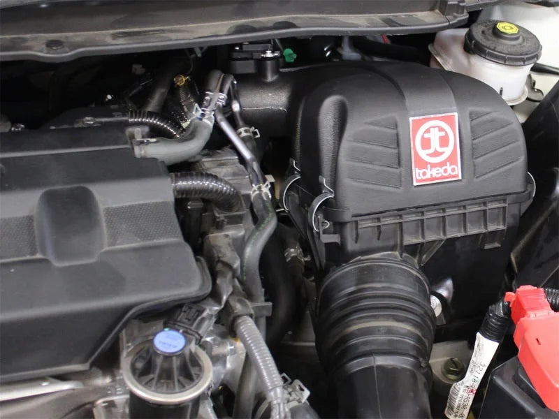 aFe Takeda Intake Stage-2 PRO 5R Honda Civic 12-13 L4-1.8L (Wrinkle Black) - Side View