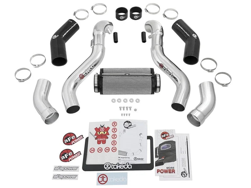 aFe Takeda Intake Stage-2 Polished Pro DRY S 09-17 Nissan 370Z V6 3.7L - Additional View 5