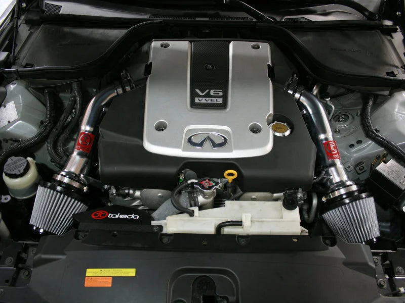 aFe Takeda Intakes Stage-2 PDS AIS PDS Infiniti G37 Coupe 08-12 V6-3.7L (pol) - Side View