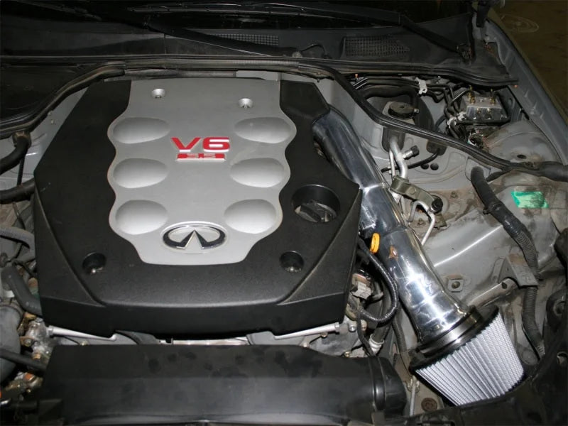 aFe Takeda Intakes Stage-2 PDS AIS PDS Nissan 350Z 03-06: Infiniti G35 03.5-06 V6-3.5L (blk) - Side View