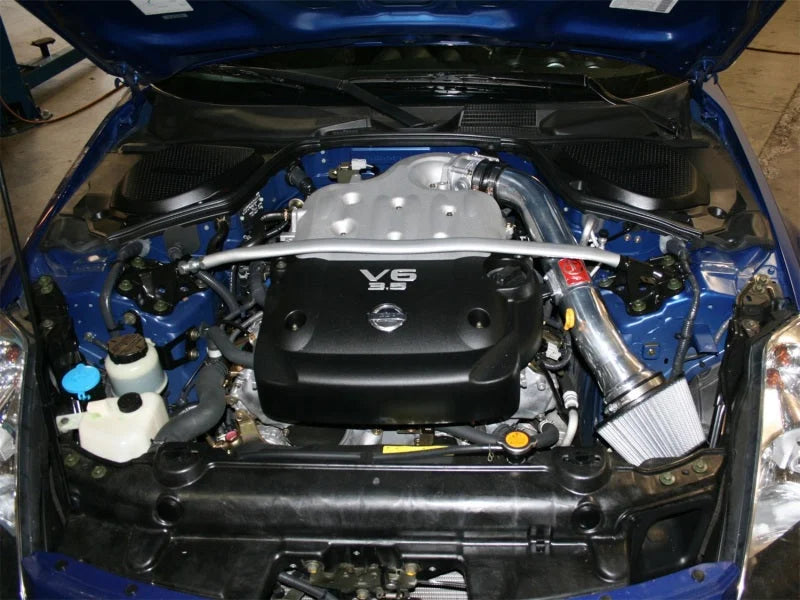 aFe Takeda Intakes Stage-2 PDS AIS PDS Nissan 350Z 03-06: Infiniti G35 03.5-06 V6-3.5L (pol) - Side View