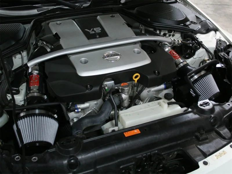 aFe Takeda Intakes Stage-2 PDS AIS PDS Nissan 350Z 07-08 V6-3.5L (pol) - Side View