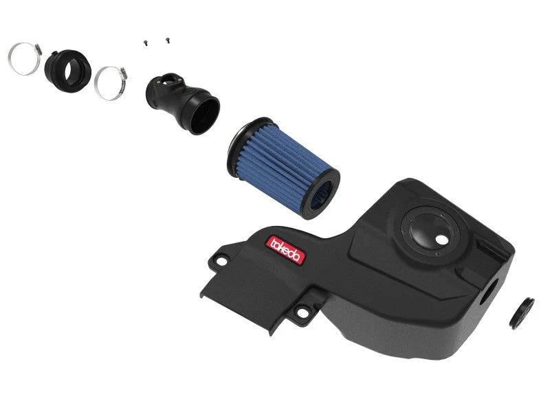 aFe Takeda Momentum Cold Air Intake System w/ Pro 5R Filter Mazda 3 19-21 L4-2.5L - Side View