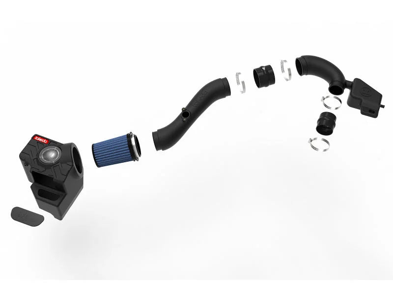 aFe Takeda Momentum Cold Air Intake System w/ Pro 5R Media 18-19 Subaru Crosstrek H4-2.0L - Back View