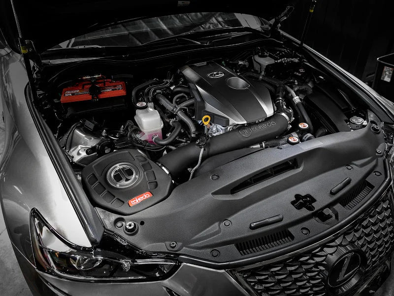 aFe Takeda Momentum GT Pro 5R Cold Air Intake System 16-17 Lexus IS 200t - Side View