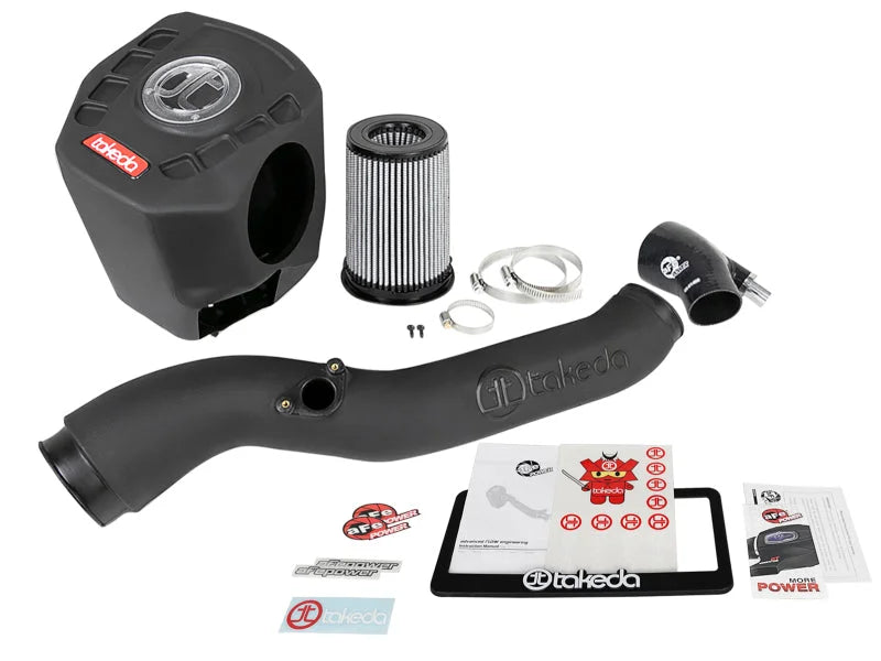 aFe Takeda Momentum GT Pro Dry S Cold Air Intake System 16-17 Lexus IS 200t - Back View