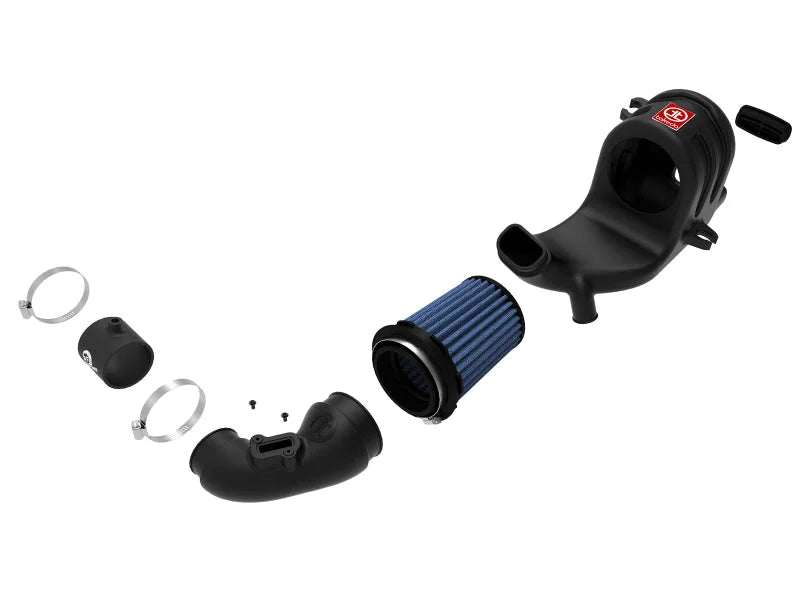 aFe Takeda Momentum Pro 5R Cold Air Intake System 15-18 Honda Fit I4-1.5L - Back View
