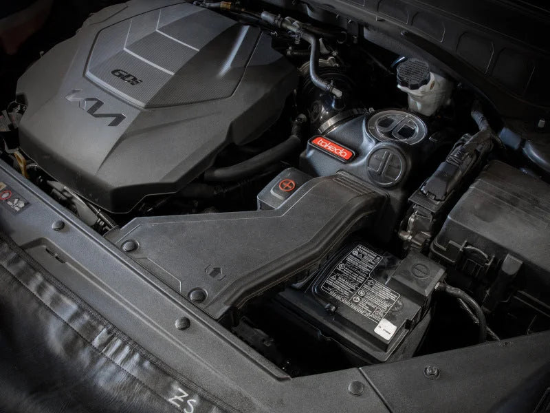 aFe Takeda Momentum Pro 5R Cold Air Intake System 20-22 Kia Telluride / Hyundai Palisade V6 3.8L - Side View