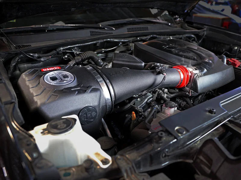 aFe Takeda Momentum Pro Dry S Cold Air Intake System 16-19 Toyota Tacoma V6-3.5L - Side View
