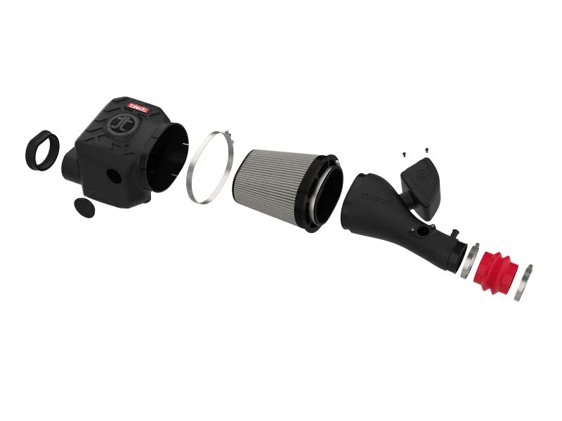 aFe Takeda Momentum Pro Dry S Cold Air Intake System 16-19 Toyota Tacoma V6-3.5L - Installation View