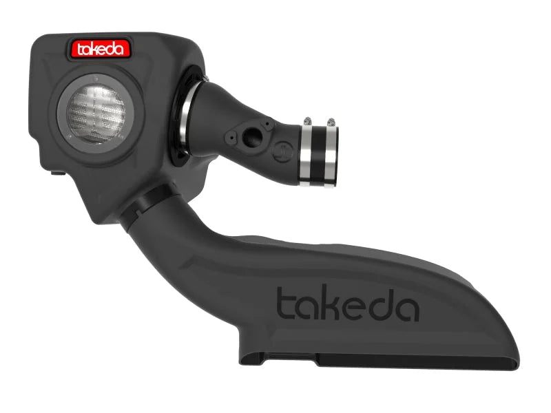 aFe Takeda Momentum Pro Dry S Cold Air Intake System 18-19 Subaru WRX STI H4-2.5L - Back View