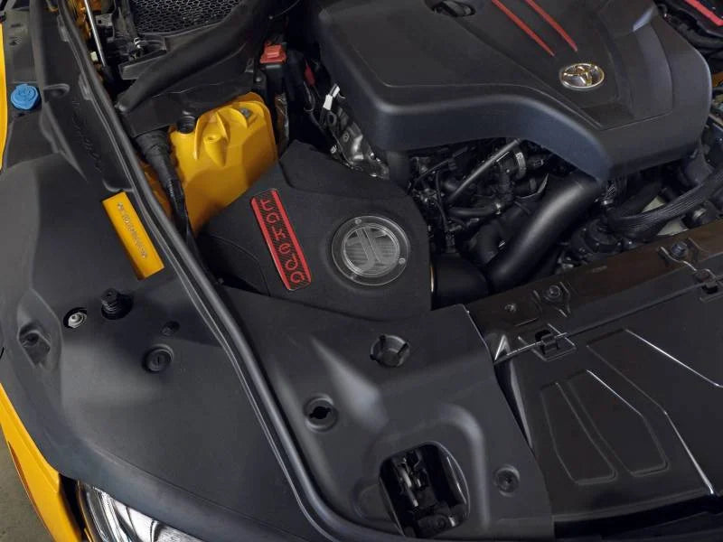 aFe Takeda Momentum Pro Dry S Cold Air Intake System 2021 Toyota Supra L4 2.0L Turbo - Side View