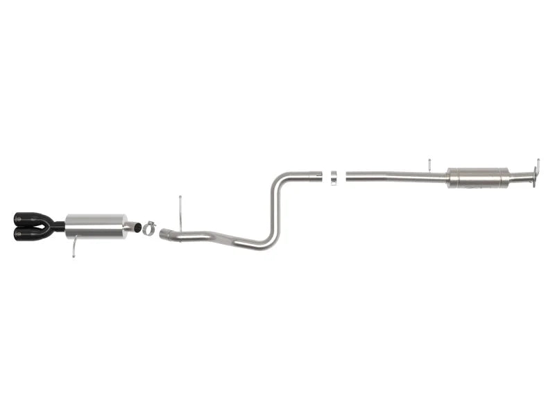 aFe Takeda Series 2 1/2in 304 SS Cat-Back 14-19 Ford Fiesta L4-1.6L (t) w/Black Tip - Additional View 5