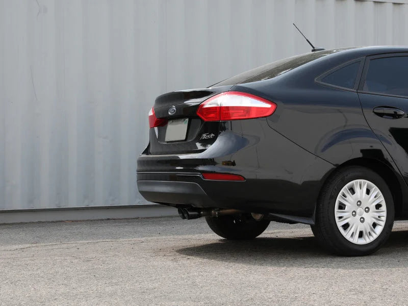 aFe Takeda Series 2 1/2in 304 SS Cat-Back 14-19 Ford Fiesta L4-1.6L w/Black Tip - Side View