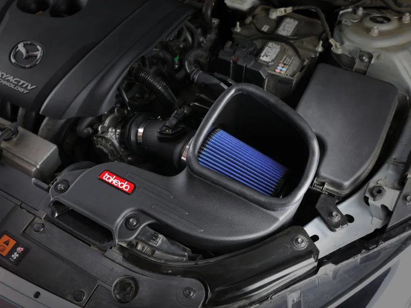 aFe Takeda Stage-2 Cold Air Intake System Pro 5R 14-18 Mazda 3 L4-2.0 - Black - Side View