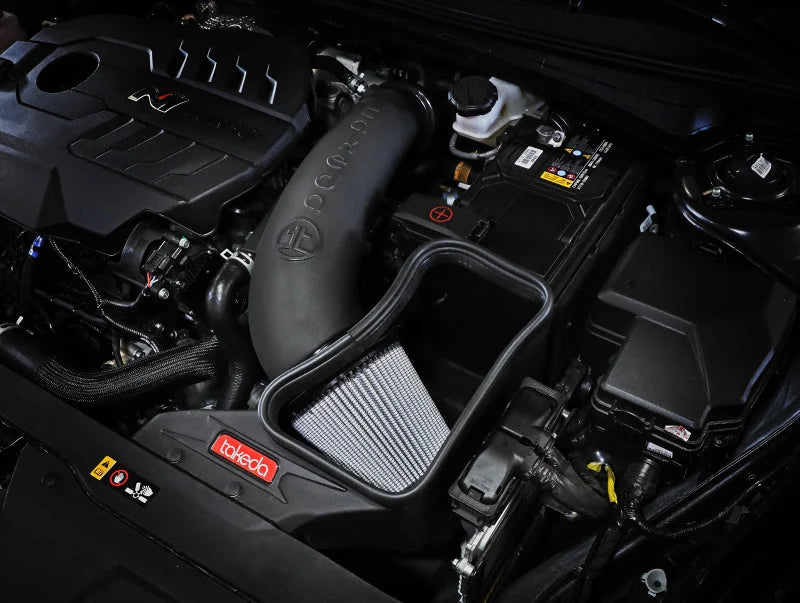 aFe Takeda Stage-2 Pro DRY S Cold Air Intake System 2022 Hyundai Elantra N - Side View