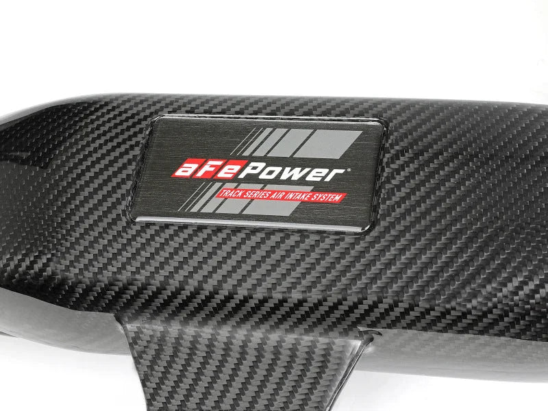 aFe Track Series Carbon Fiber Intake w/Pro 5R Filter BMW M2 (F87) 16-18 L6-3.0L (t) N55 - Installation View