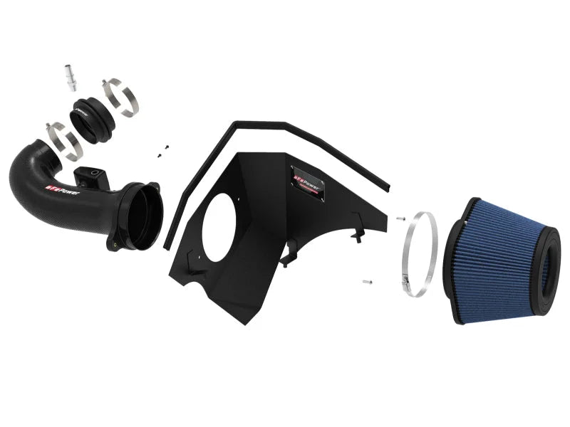 aFe Track Series Carbon Fiber Pro 5R AIS - 16-19 Chevrolet Camaro SS V8-6.2L - Additional View 5