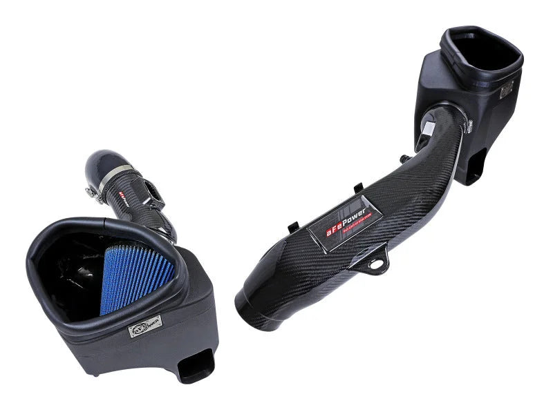 aFe Track Series Stg 2 Carbon Fiber Intake w/Pro 5R Media 15-20 BMW M3/M4(F80/82/83) L6-3.0L(tt) S55 - Additional View 6