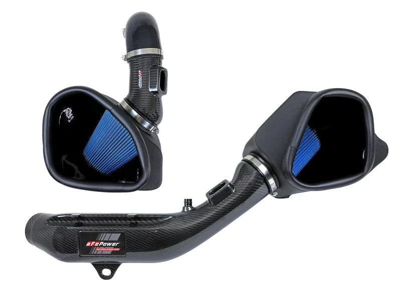 aFe Track Series Stg 2 Carbon Fiber Intake w/Pro 5R Media 15-20 BMW M3/M4(F80/82/83) L6-3.0L(tt) S55 - Additional View 7