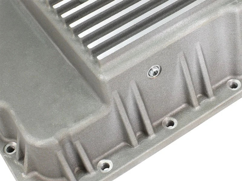 aFe Transmission Pan (Raw Finish) GM Trucks 99-16 (4L60-E/4L60E/4L65E/4L70E/4L75E) - Installation View