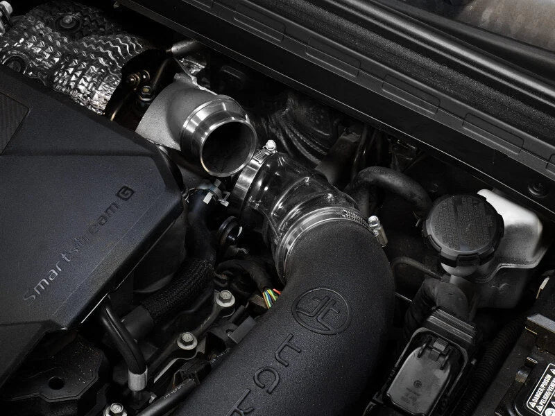 aFe Turboinlet Pipes Fits Takeda Intakes (Use w/ PN 56-70073D/56-70073R/56-10073D/56-10073R) - Side View