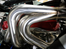 Load image into Gallery viewer, aFe Twisted 304SS Header 2020 Chevy Corvette (C8) 6.2L V8 - Back View