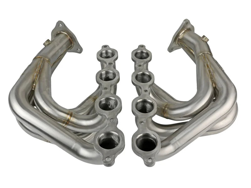 aFe Twisted 304SS Header 2020 Chevy Corvette (C8) 6.2L V8 - Brushed - Additional View 9