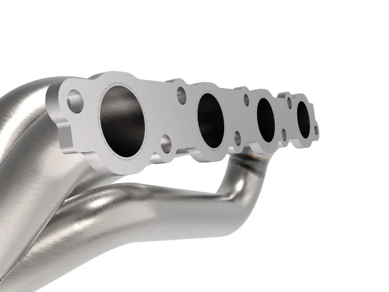 aFe Twisted Steel 1-7/8in 304 SS Headers 20-21 Ford F-250/F-350 V8-7.3L - Installation View
