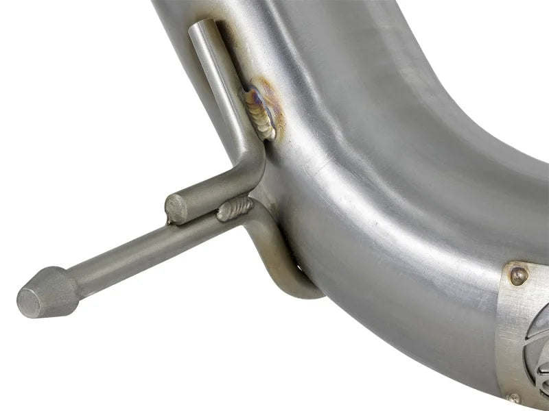 aFe Twisted Steel 3in Rear Down-Pipe/Mid Pipe 2017+ Honda Civic Type R I4 2.0L (t) - Additional View 5