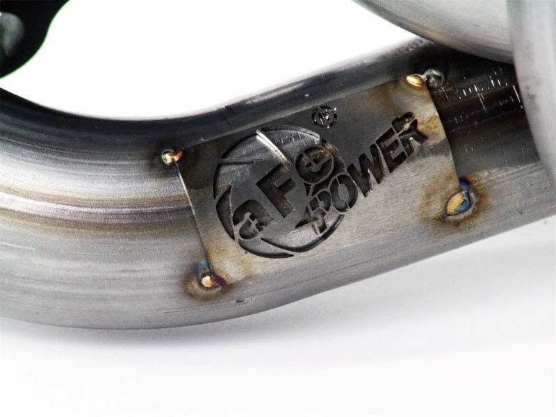 aFe Twisted Steel Header SS-409 HDR Nissan Frontier/Xterra 05-09 V6-4.0L - Back View