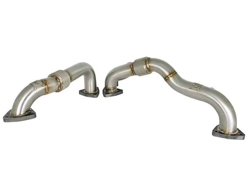 aFe Twisted Steel Header Up-Pipe 08-10 Ford Diesel Trucks V8-6.4L (td) - Additional View 6