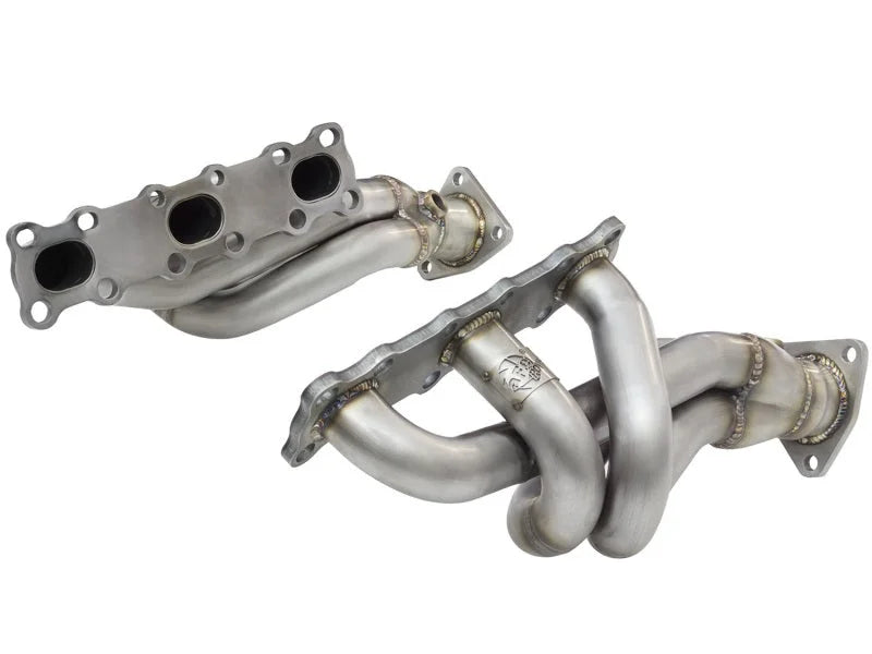 aFe Twisted Steel Headers 03-06 Nissan 350Z /Infiniti G35 V6-3.5L - Back View