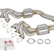 Load image into Gallery viewer, aFe Twisted Steel Headers (Catted) 01-06 BMW M3 L6-3.2L S54 - Back View