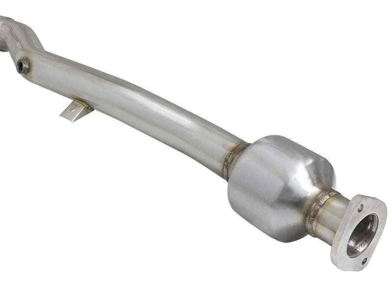 aFe Twisted Steel Long Tube Header/Connection Pipes Street Series 01-16 Nissan Patrol (Y61) V8 4.8L - Installation View