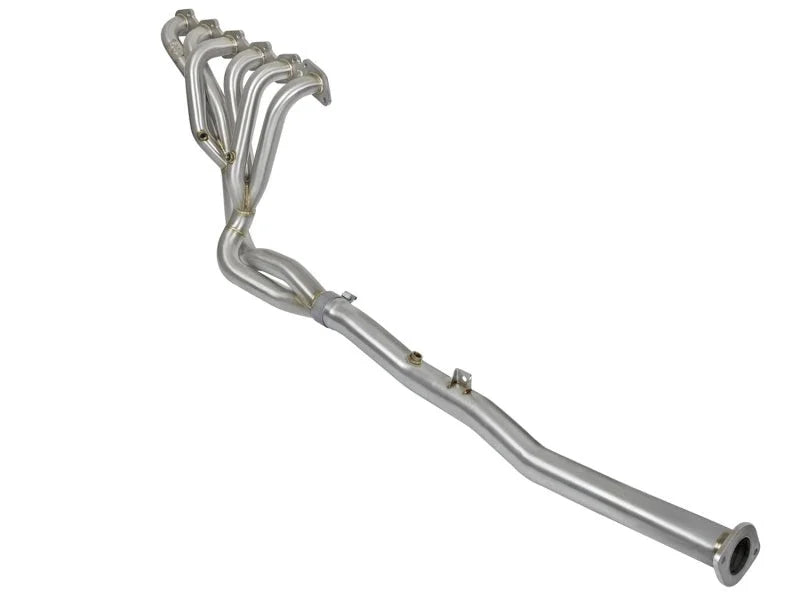 aFe Twisted Steel Tri-Y Headers/Connection Pipes (Race) 01-16 Nissan Patrol (Y61) 4.8L - Side View