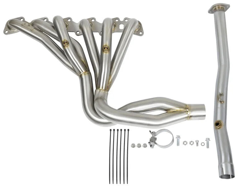 aFe Twisted Steel Tri-Y Headers/Connection Pipes (Race) 01-16 Nissan Patrol (Y61) 4.8L - Additional View 5