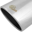 Load image into Gallery viewer, aFe Universal Bolt On Exhaust Tip Polished 5in Inlet x 6in Outlet x 12in Long - Installation View
