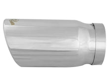 Load image into Gallery viewer, aFe Universal Bolt On Exhaust Tip Polished 5in Inlet x 6in Outlet x 12in Long - Additional View 5