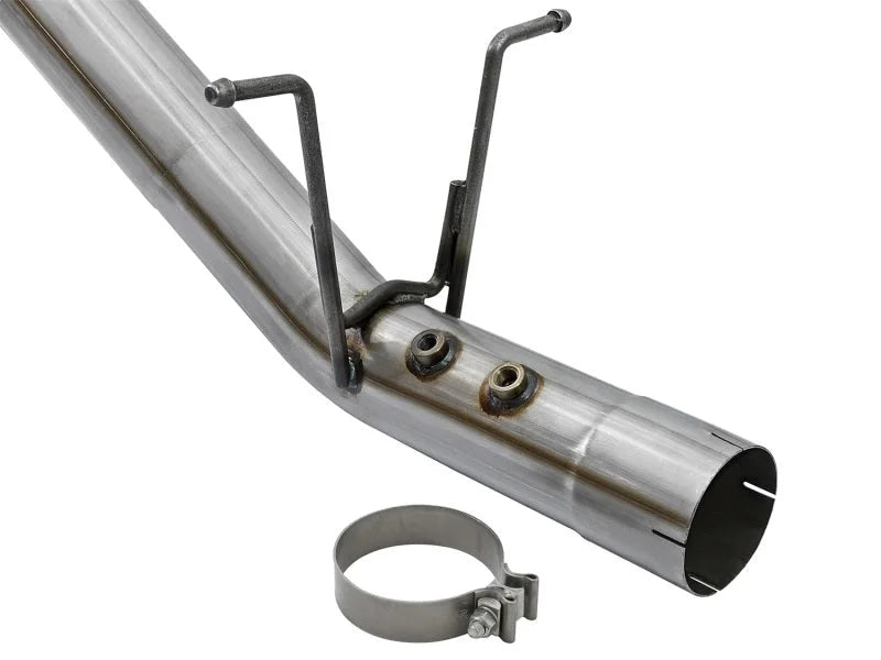 aFe Victory Series 4in 409-SS DPF-Back Exhaust w/ Dual Black Tips 2017 GM Duramax V8-6.6L(td) L5P - Installation View