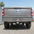 Load image into Gallery viewer, aFe Vulcan 3in 304 SS Cat-Back Exhaust 2021 Ford F-150 V6 2.7L/3.5L (tt)/V8 5.0L w/ Black Tips - Back View