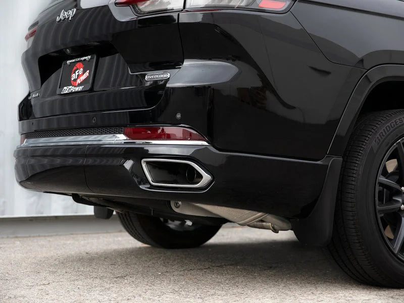 aFe Vulcan Series 2.24in SS Cat-Back Exhaust 21-23 Jeep Grand Cherokee L V8 5.7L - Installation View