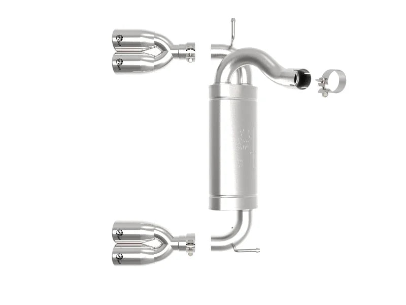 aFe Vulcan Series 2.5in 304 SS Axle-Back Exhaust Polished 07-18 Jeep Wrangler (JK) V6-3.6/3.8L - Additional View 8