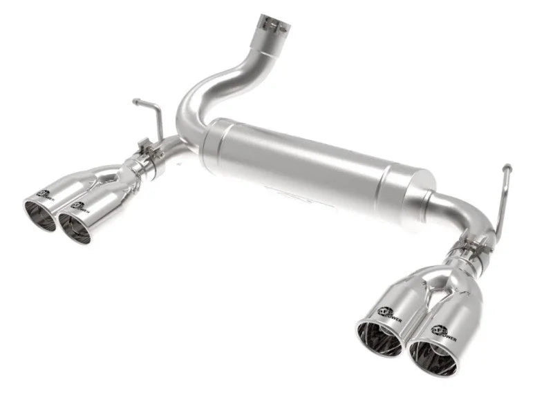aFe Vulcan Series 2.5in 304 SS Axle-Back Exhaust Polished 07-18 Jeep Wrangler (JK) V6-3.6/3.8L - Additional View 9