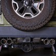 Load image into Gallery viewer, aFe Vulcan Series 2.5in 304SS Cat-Back Exhaust 07-18 Jeep Wrangler (JK) V6-3.6/3.8L w/ Polished Tips - Side View