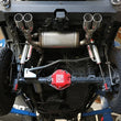 Load image into Gallery viewer, aFe Vulcan Series 2.5in 304SS Cat-Back Exhaust 07-18 Jeep Wrangler (JK) V6-3.6/3.8L w/ Polished Tips - Back View